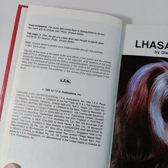 Lhasa Apsos Hardcover Book * - Picture 2 of 8